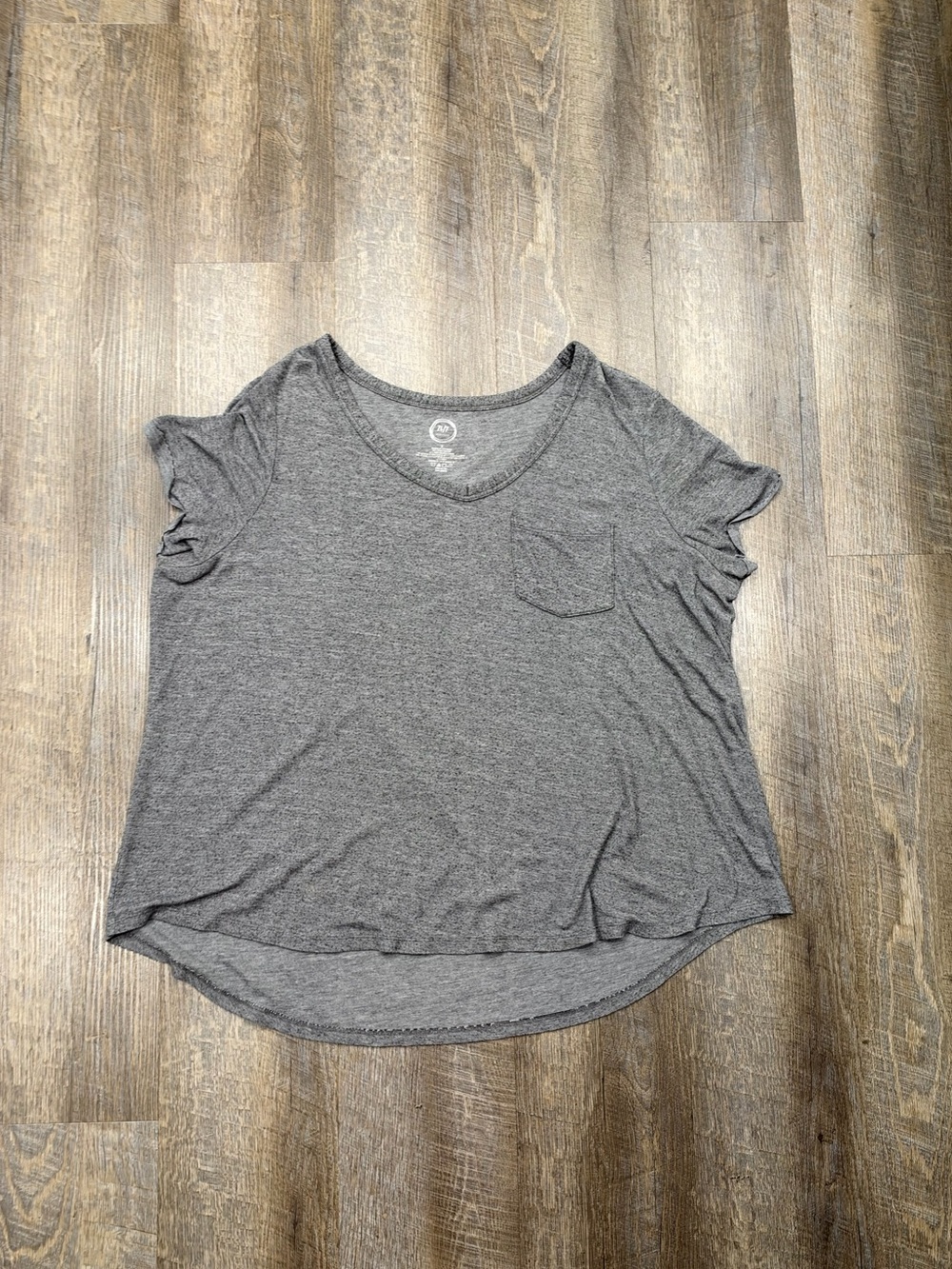 Plus size Maurice’s Everyday V-Neck Pocket Tee - Gray